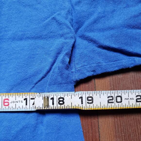 Vtg MSM DELI Tacoma Washington Local Graphic Food Mini Mart T Shirt Blue Large - Picture 2 of 3